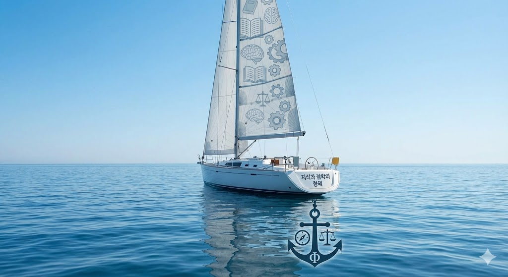 지식이라는 돛과 철학이라는 닻이 조화를 이루는 안정적인 투자 항해 이미지