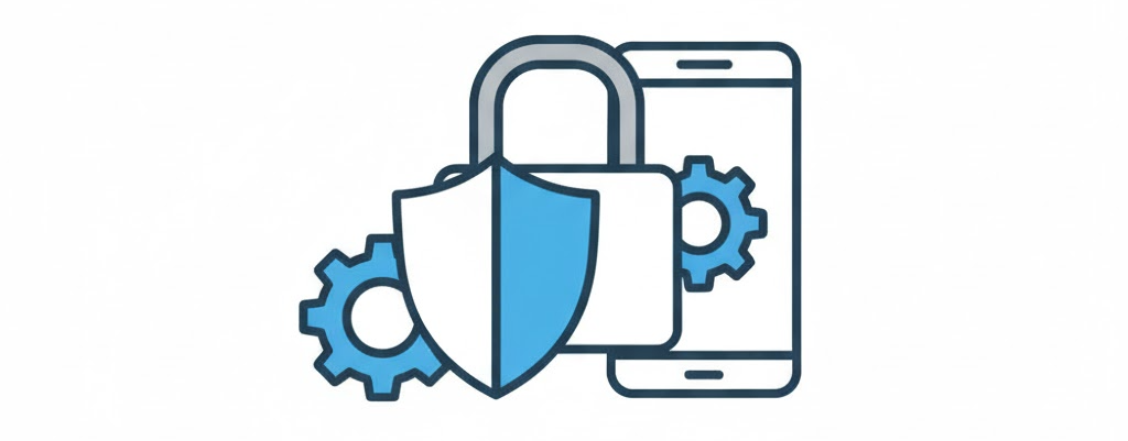 피싱 링크 경고와 계정 복구 흐름을 상징하는 실사 느낌 보안 이미지(경고 표식, 자물쇠, 스마트폰)