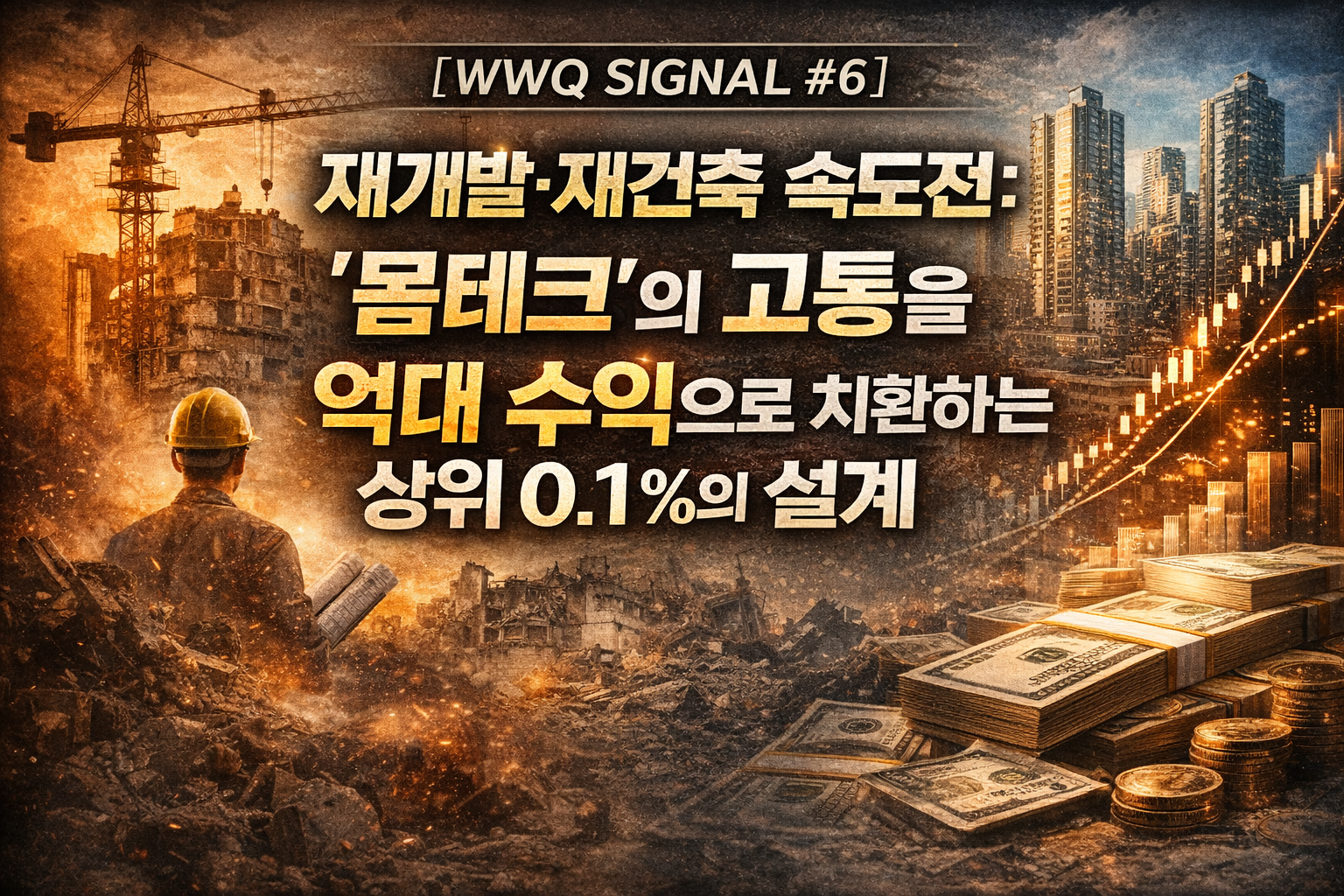 WWQ SIGNAL 6 재개발 재건축 속도전과 몸테크 전략을 다룬 부동산 투자 분석 썸네일 이미지