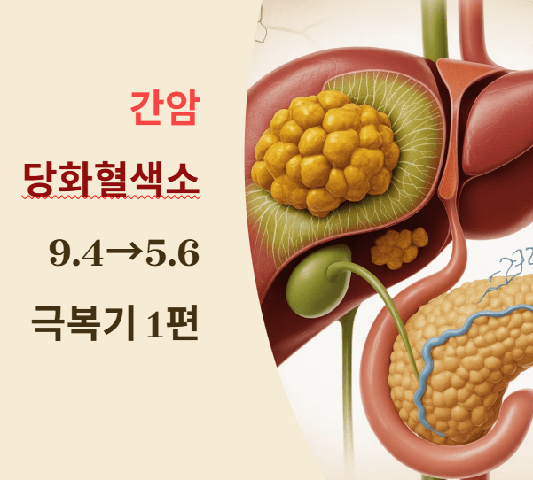 간암/당화혈색소 9.4 &rarr; 5.6 극복기 1편