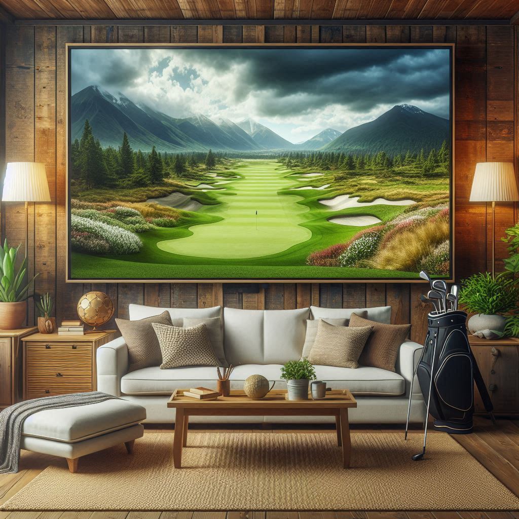 스크린골프장 배경