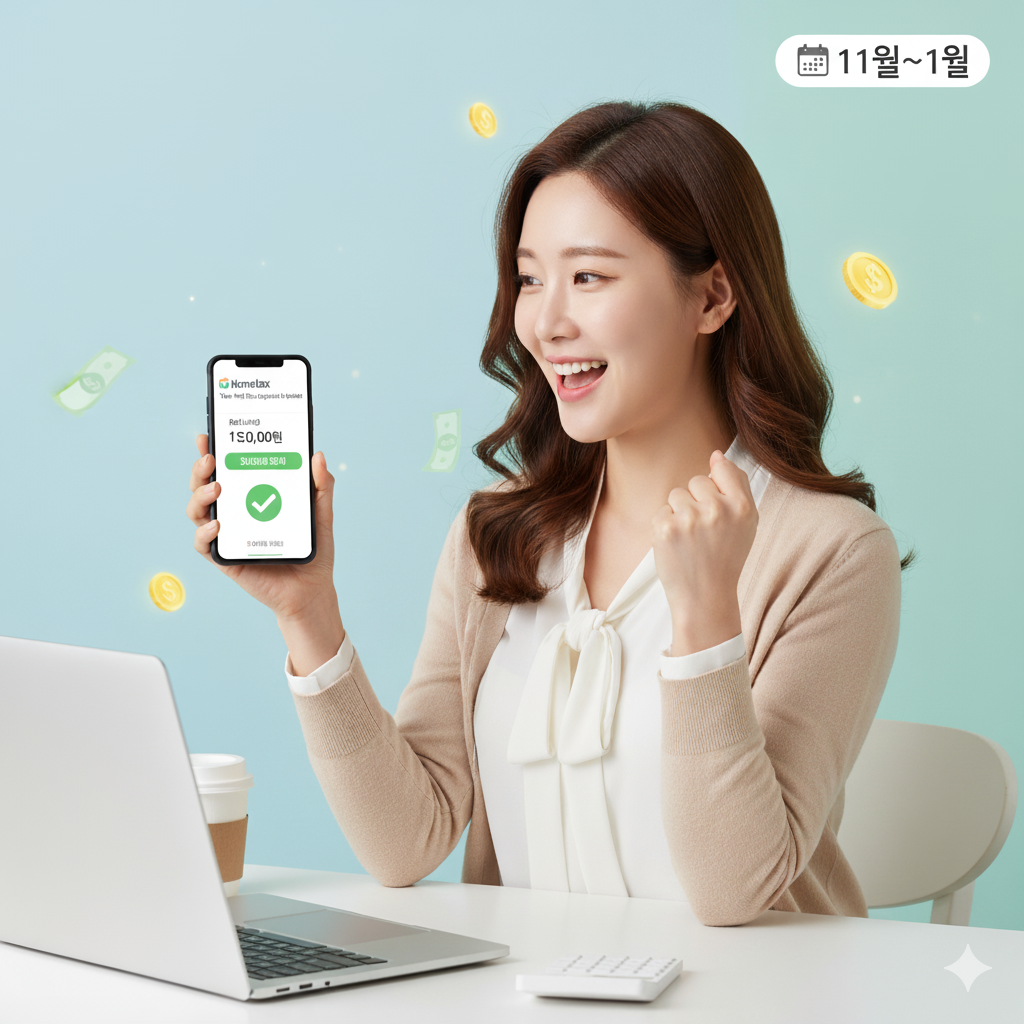 연말정산 미리보기로 13월 월급 챙기기(출처:국세청)