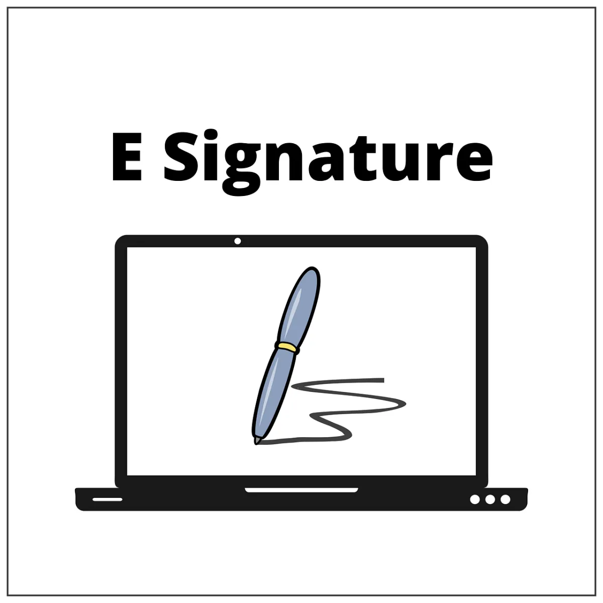전자-서명-상징-컴퓨터-화면