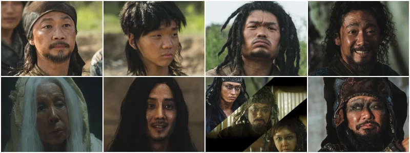 드라마 아라문의 검에서 그 외 인물로 등장하는 해까닥, 해때문, 북쇠, 쇼르자긴, 아사사칸, 아사욘, 마감, 고핀, 세타, 가르툼