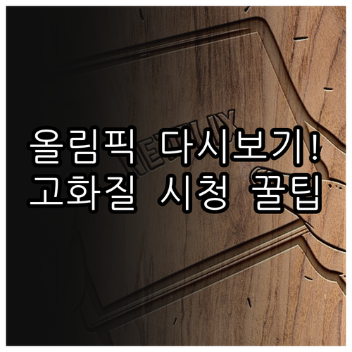 2026 동계올림픽 경기 다시보기 플..