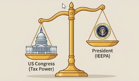 의회와 행정부의 권력 균형을 보여주는 인포그래픽