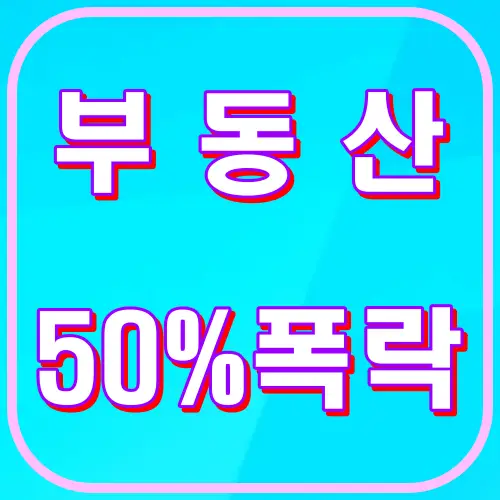 부동산 50%폭락