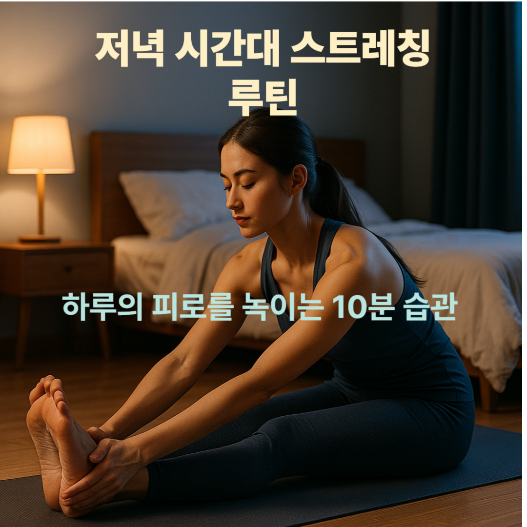 저녁 시간대 스트레칭 루틴
