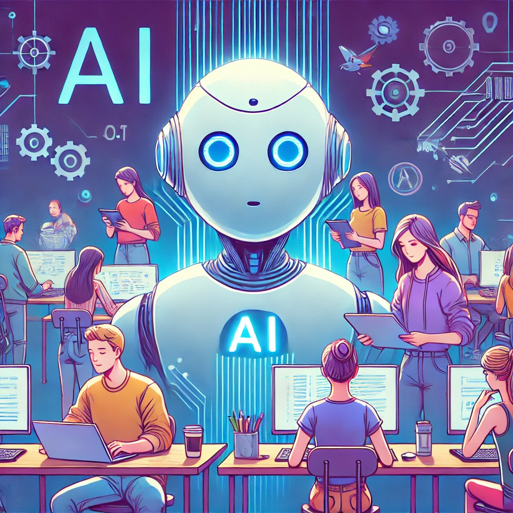 AI가 뉴스와 트렌드를 분석해 맞춤형 뉴스레터를 생성하고 구독자가 증가하는 모습.