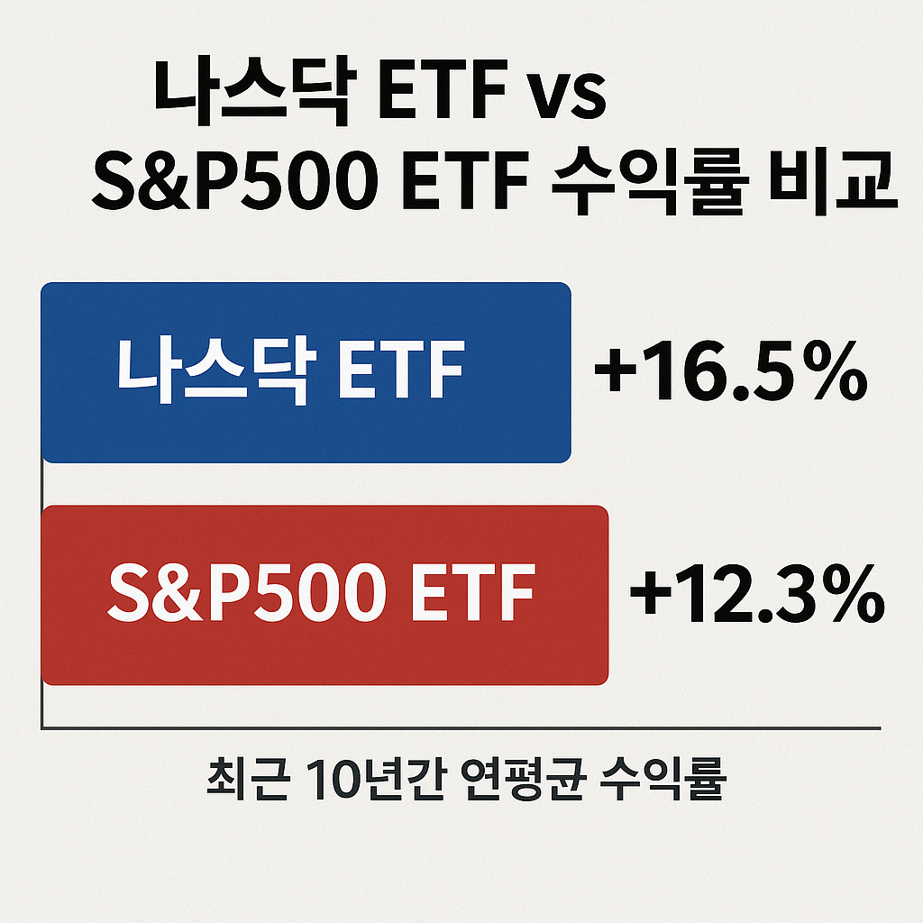 나스닥 ETF와 SP500 ETF 비교