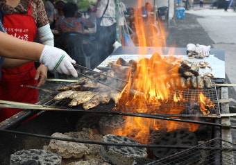 전어 연탄 구이