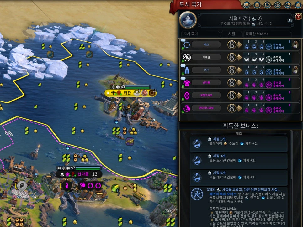 문명6 외교적 환심