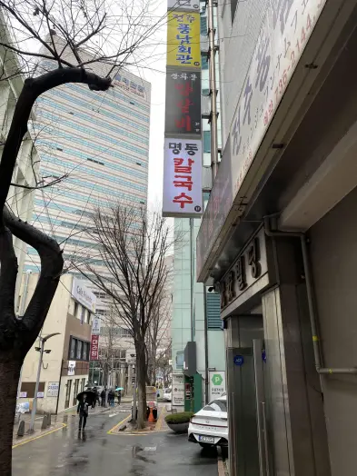 광화문맛집 명동칼국수 직장인점심 낙지파전과 함께
