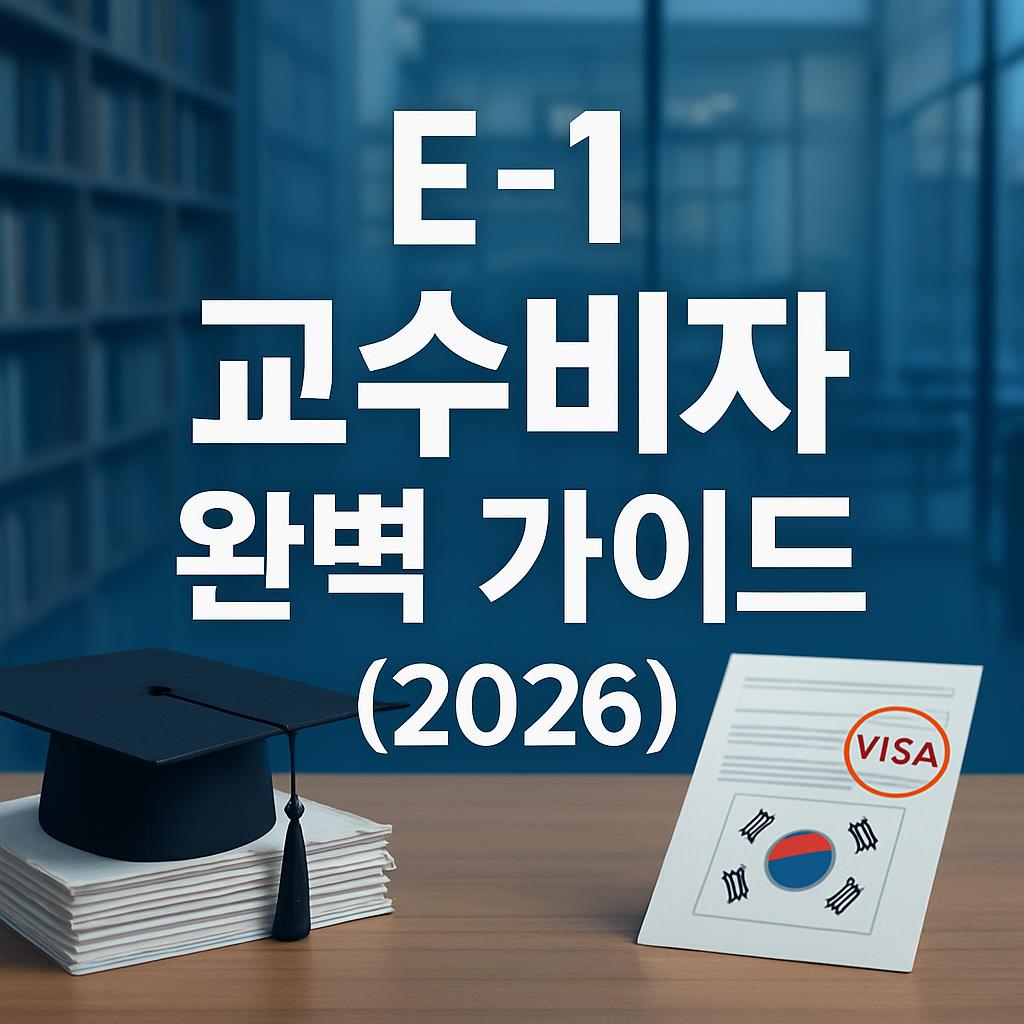 E-1 교수비자 완벽 가이드