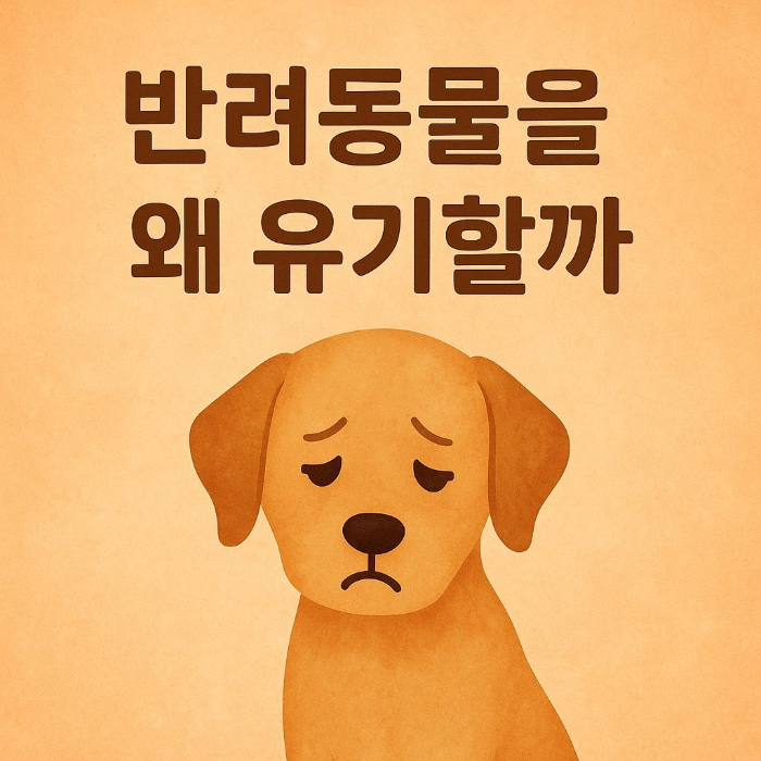 반려동물을 왜 유기할까