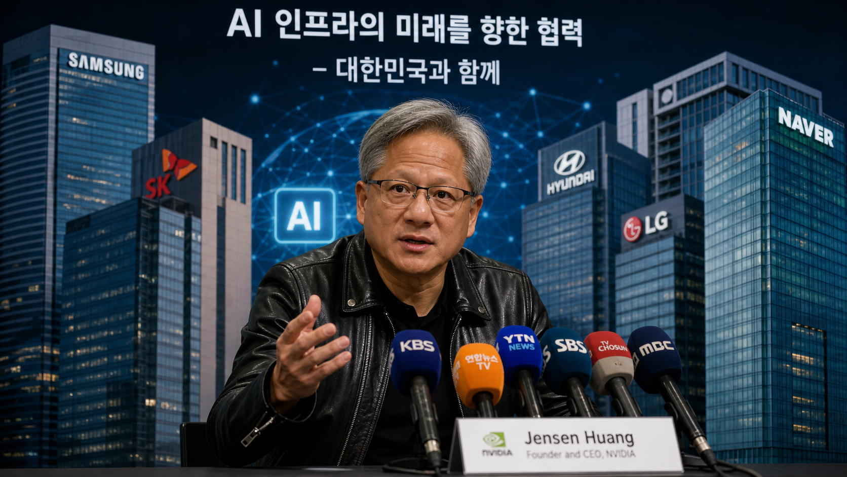 엔비디아 젠슨 황 CEO의 2026 방한 기자회견