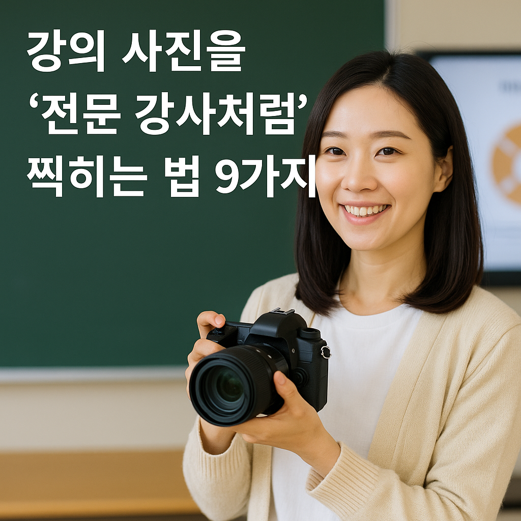 사진 전문 강사처럼 찍히는 법