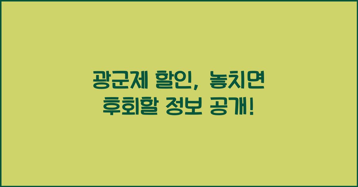 광군제 할인