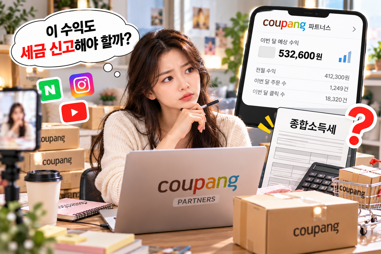 쿠팡파트너스 세금 신고 방법
