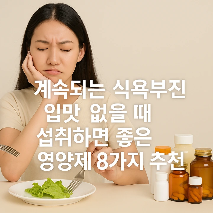 식욕부진입맛없을때영양제