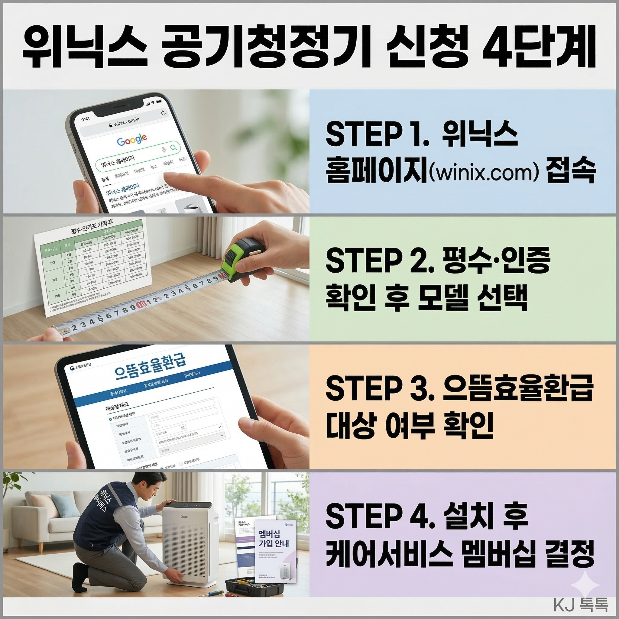 위닉스 공기청정기 렌탈 완벽 정리 — 모델별 특징·인증·케어서비스·신청방법