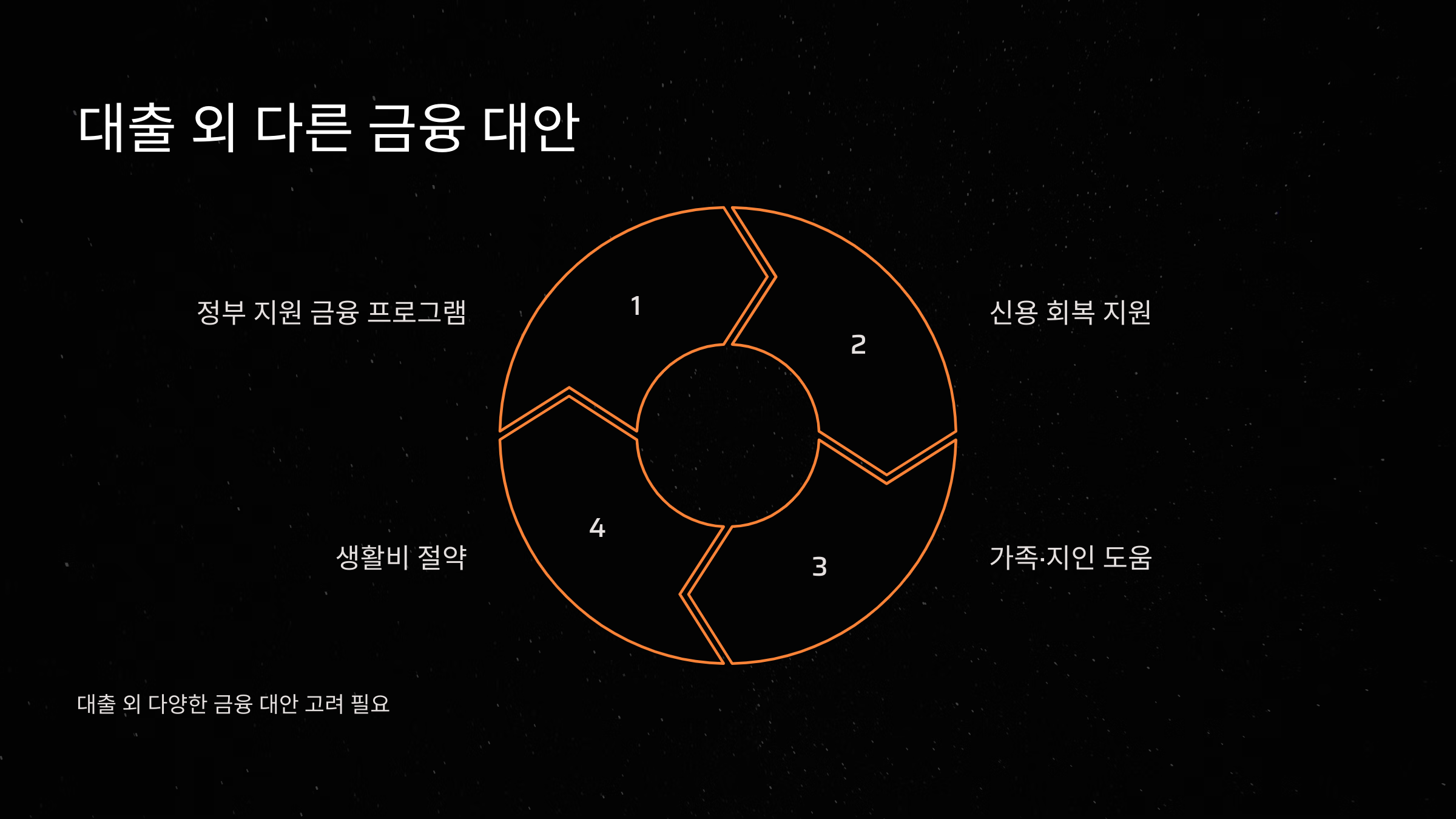 대출 외 다른 금융 대안