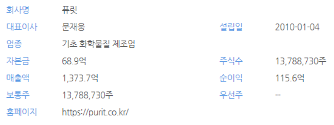 퓨릿 공모주 청약