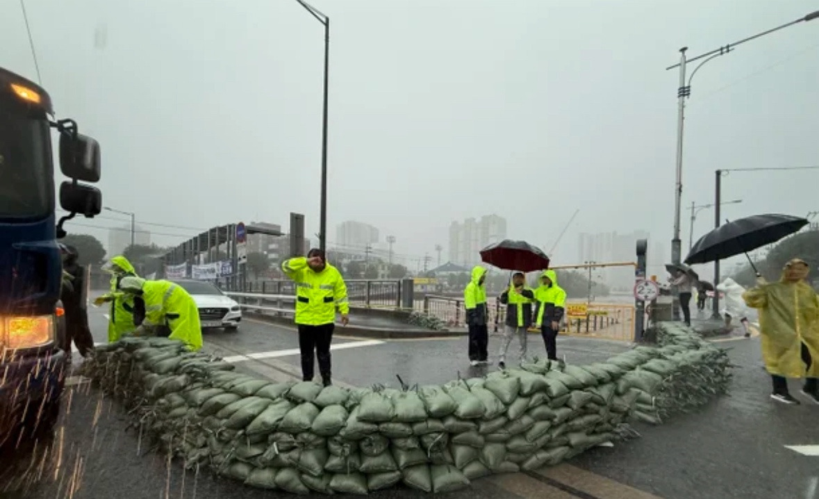 광주천 범람