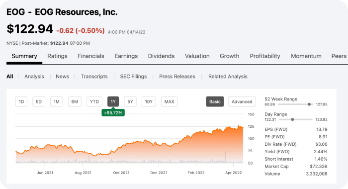 EOG Resources - 미국 석유에너지 오일관련주