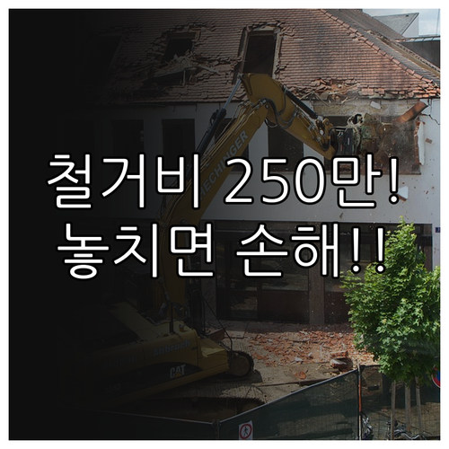 최대 250만원 지원되는 점포 철거비..