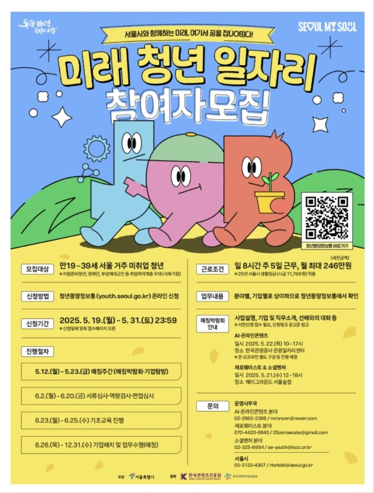 미래청년 일자리 참여자 모집