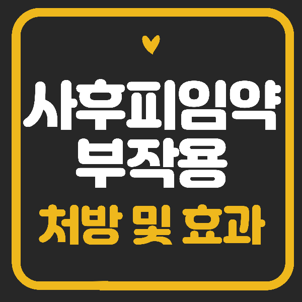 사후피임약 부작용 및 처방 효과 빠르게 체크.