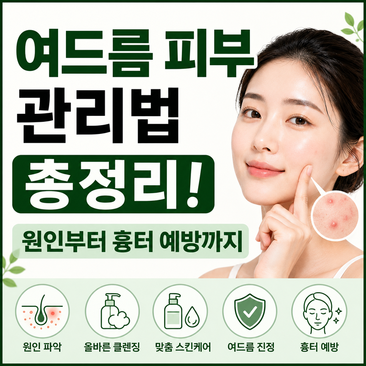 여드름 피부 관리법