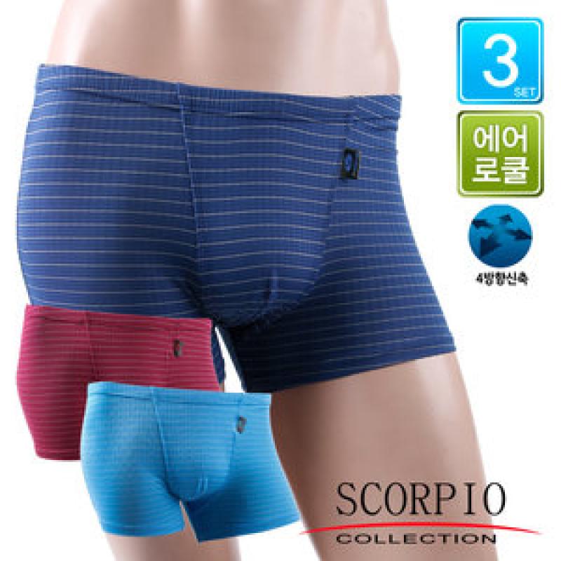 BYC 스콜피오 스포츠 남자 드로즈 팬티 3매입 SCR6404