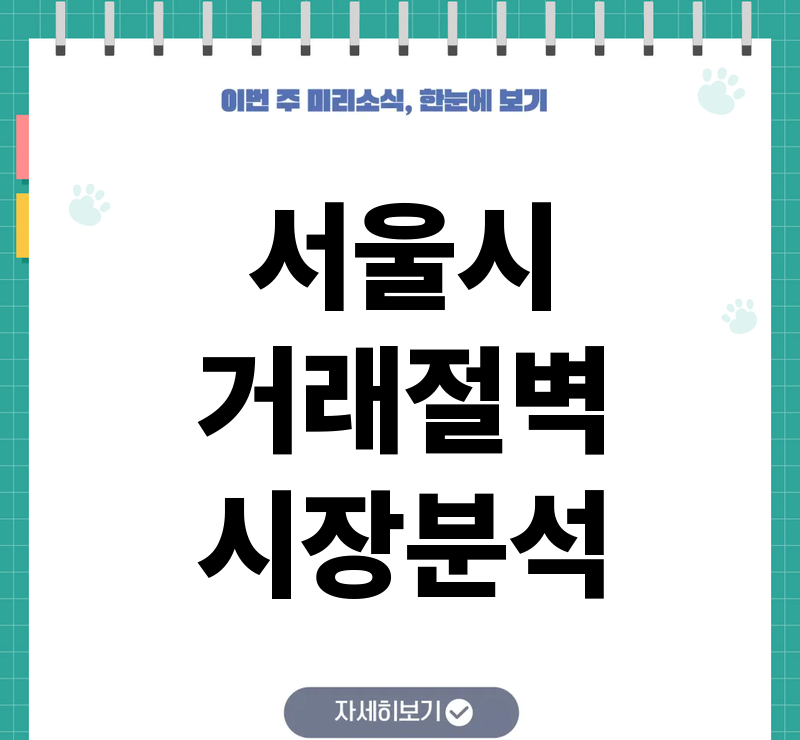 서울시 거래 절벽, 아파트 매물 8만 건 육박&hellip;거래량 감소 이유는? 참고 이미지 2