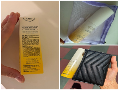 미니 파우치와 지갑 사이즈와 같은 휴대성 좋은 콤팩트한 사이즈의 달비 선미스트