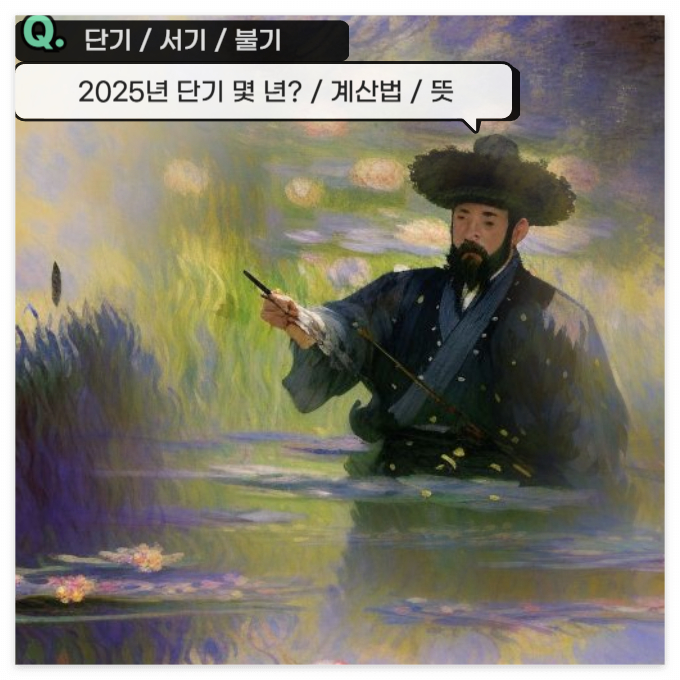 2025년 - 불기 몇년? - 단기 몇년?