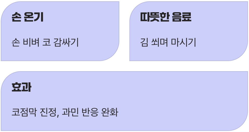 두 번째 응급처치, ‘따뜻함’으로 달래주기