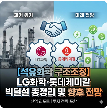 [석유화학 구조조정] LG화학&middot;롯데케미칼 빅딜설 총정리 및 향후 전망