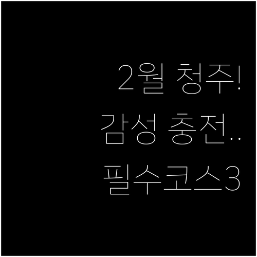 예술적 영감과 휴식이 있는 2월 청주..