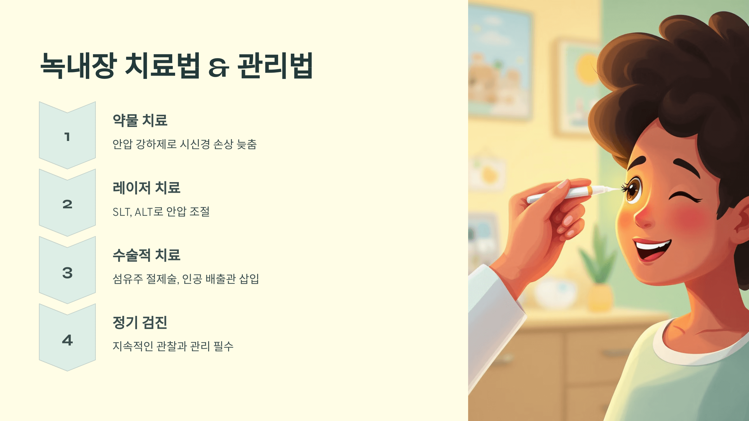 녹내장과 관련된 사진입니다.