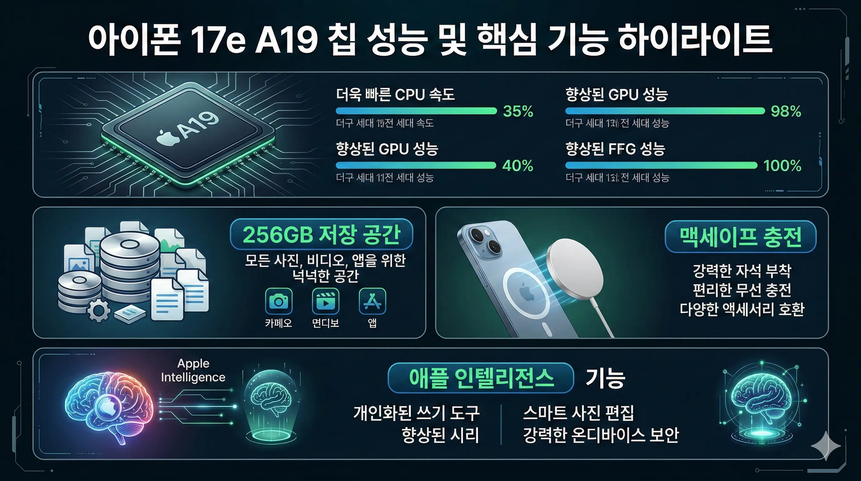 아이폰17e 성능 요약 및 기술 스펙 정리