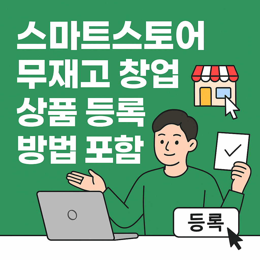 스마트스토어 무재고 창업(상품 등록 방법 포함)
