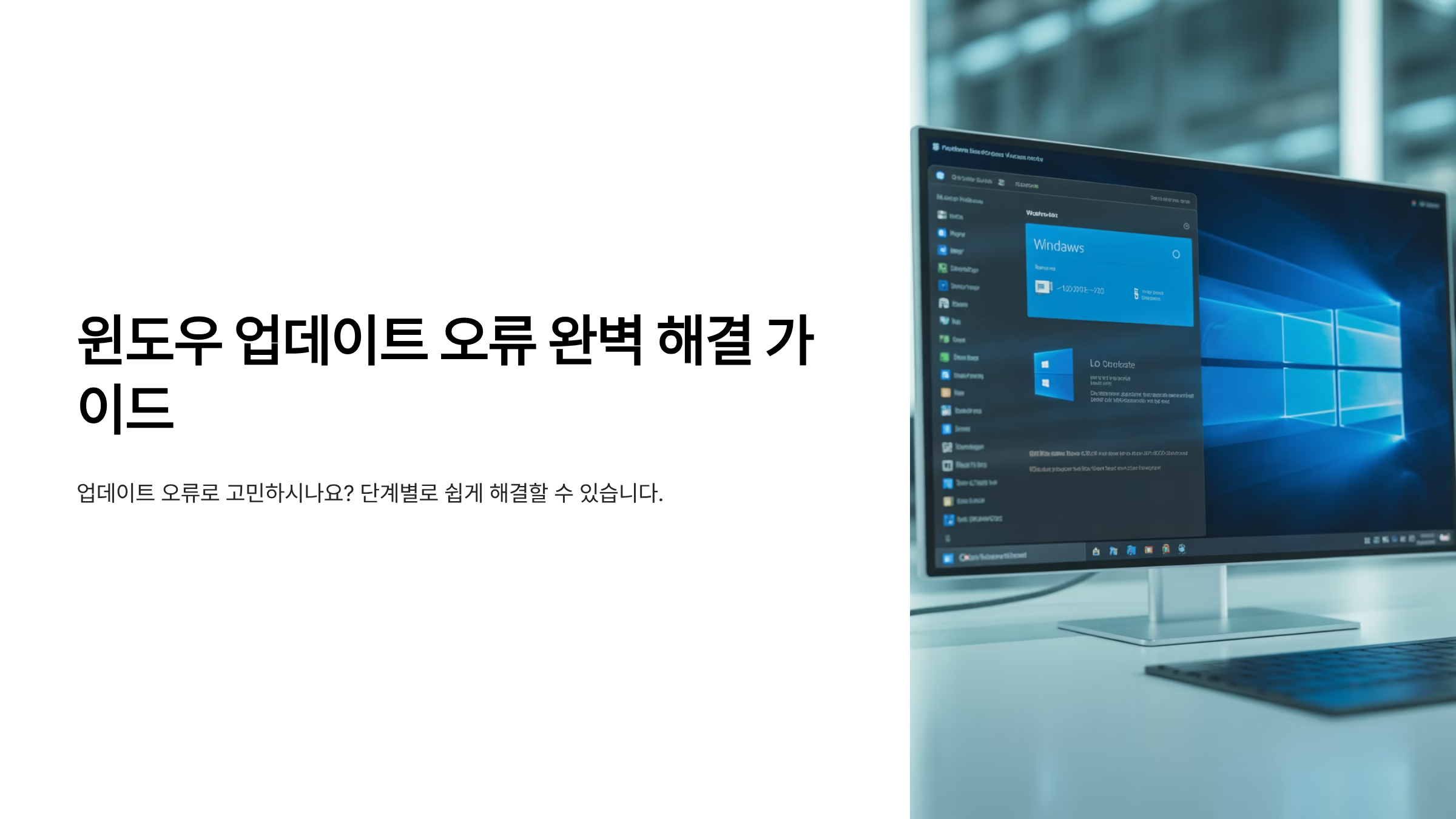 윈도우 업데이트 오류 날 때 재부팅 반복·설치 멈춤 해결하는 7단계 체크리스트 🔧