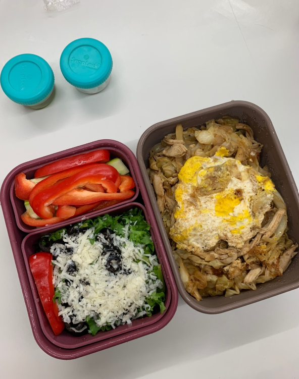 양배추 참치 덮밥