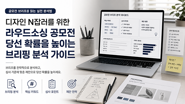 디자인 N잡러를 위한 라우드소싱 공모전 당선 확률을 높이는 브리핑 분석 가이드
