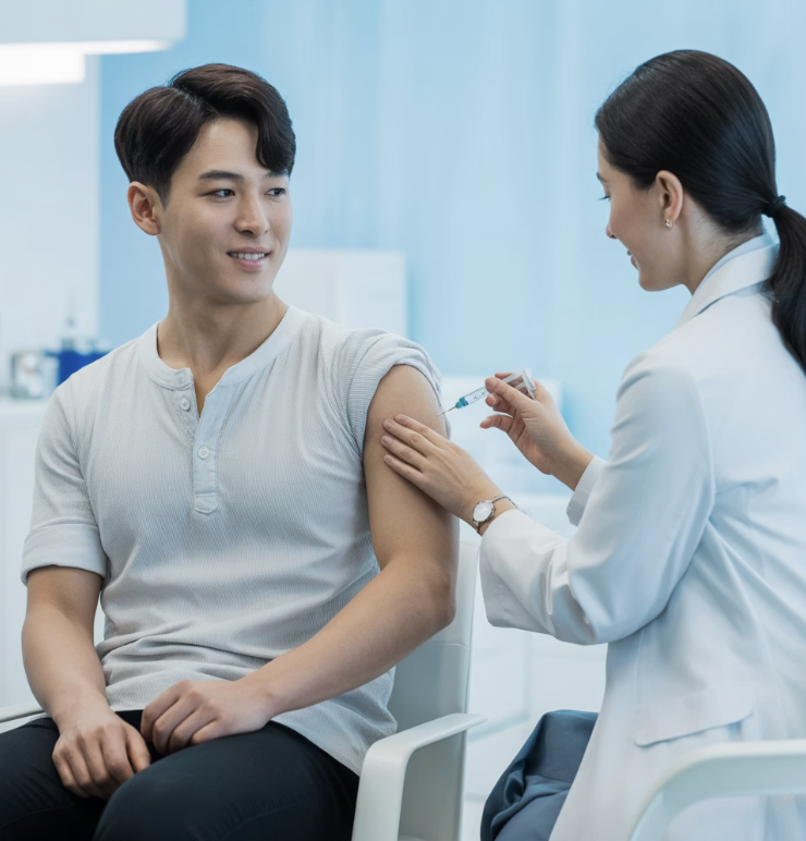 남자도 맞아야 하나요? 'Yes!'