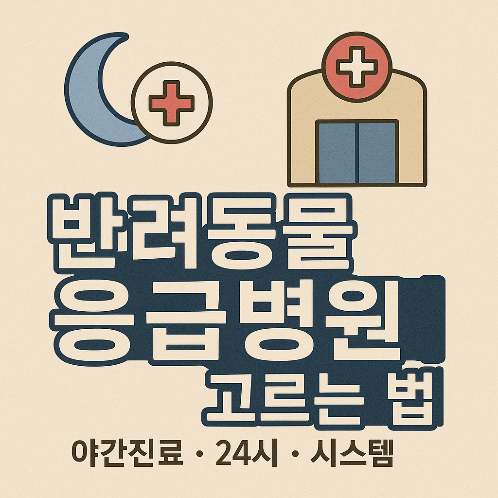 반려동물 응급병원 고르는 법