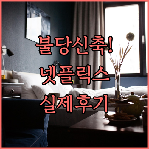 천안 불당동 신축 숙소와 넷플릭스 가..