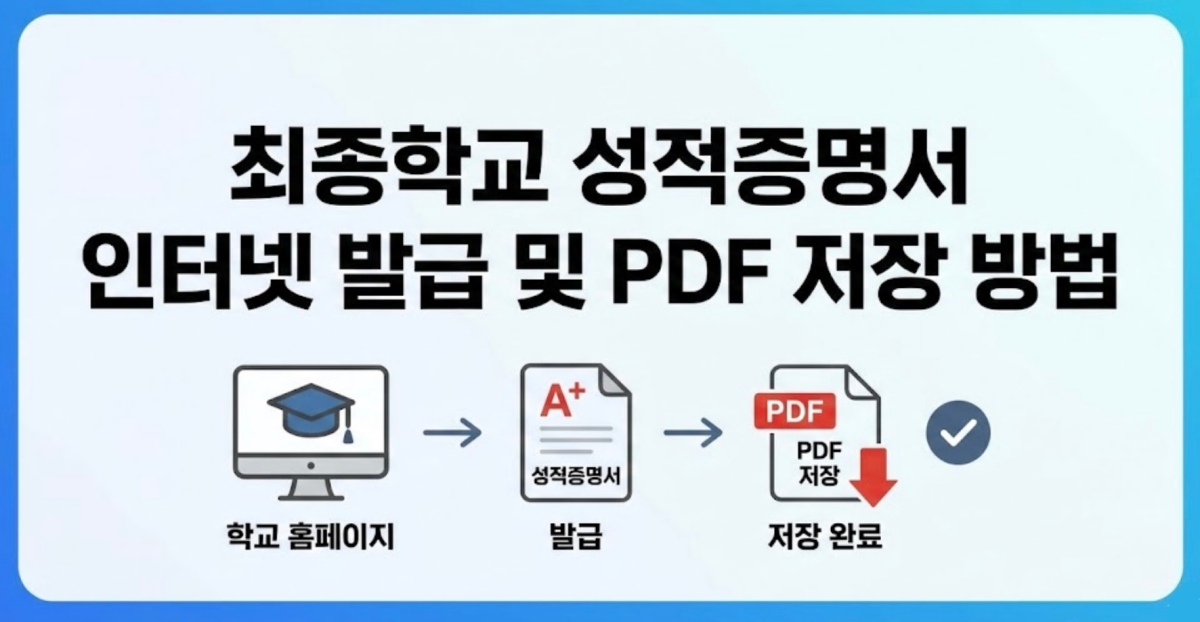 최종학교-성적증명서-인터넷-발급